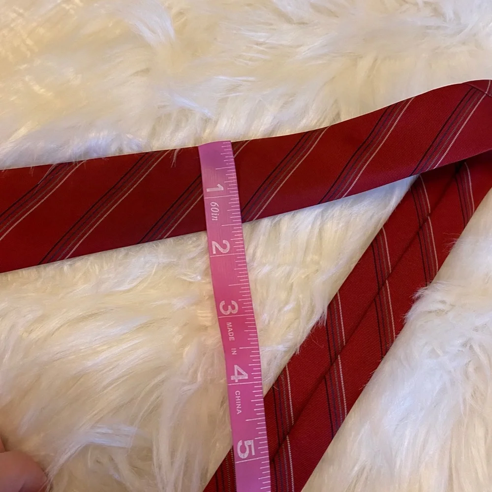 Dior vintage red Dior stripped tie